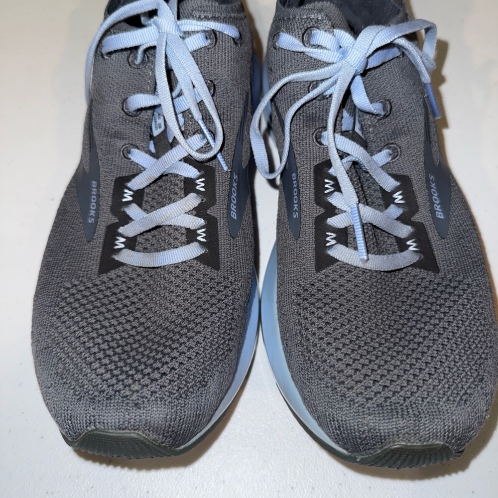 BROOKS Womens Size 10 Levitate 3 "Limited‎ Edition" (Grey/Blue)Running Sneakers